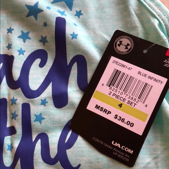  Under Armour Girl 2-pc Set (size 4 only) - Picture 3 of 8